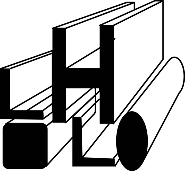 Stahl Geschäftsideen Linienkunst Ikonen Und Flaches Design — Stockvektor