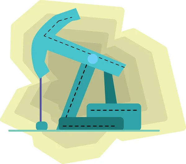 Ölplattform Business Ressource Ideen Mit Vektor Flache Illustrationen Die Einem — Stockvektor