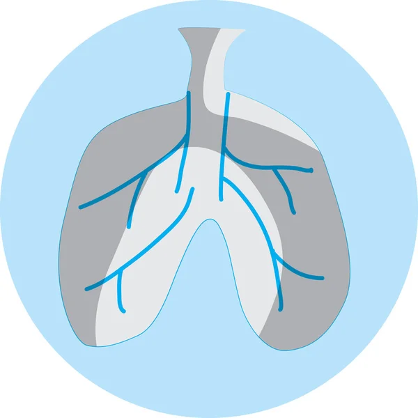 Lungs Medical Business Ideas Vector Flat Design Illustration Flat Design — Stock Vector