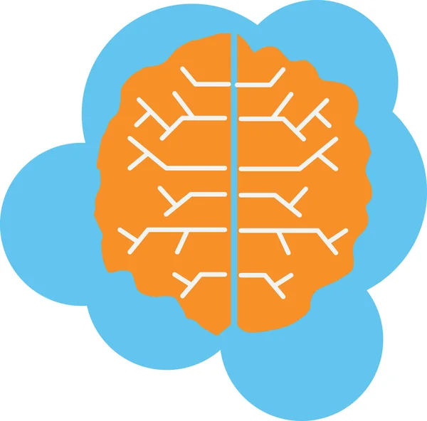 Мозок Медичні Бізнес Ідеї Векторна Ілюстрація Плоского Дизайну Плоский Дизайн — стоковий вектор