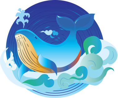 Hayal dünyasındaki bir balina gökyüzünde yüzüyor. , fantezi dünyası macera gizem, gizem