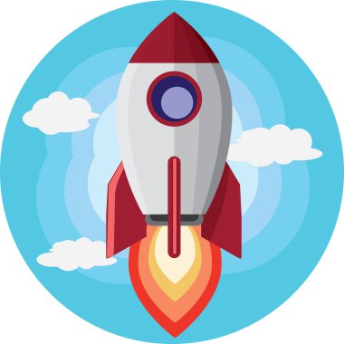 drawing rocket business start up a new business ,business concepts for the construction sector tha that feature flat designs and line art icons.