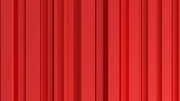 Fundo Abstrato Forma Vertical Vermelha Fundo Vermelho Renderização — Fotografia de Stock