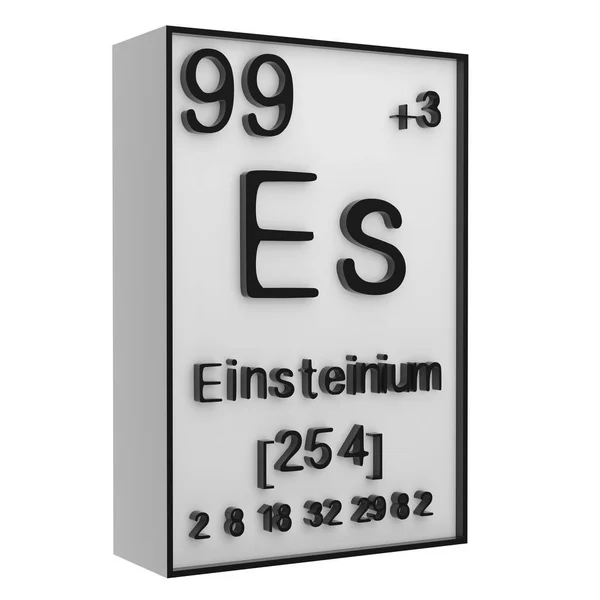 Einsteinium Foszfor Periódusos Táblán Elemek Fehér Feketelistára Története Kémiai Elemek — Stock Fotó