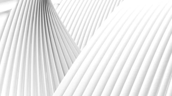 White curved lines, an animated abstract background with white curved waves, 3D rendering