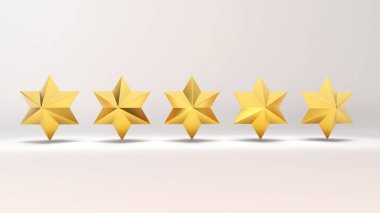 Konuşma kutusu derecesi 5 altın yıldız. , memnuniyet verici sonucu söyle, 3D yorumlama