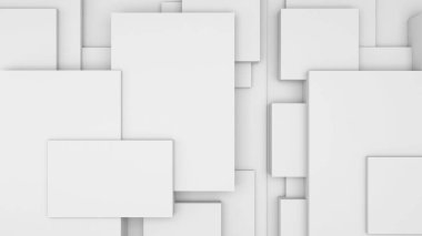 soyut geometrik şekil arkaplan beyaz kare grafiklerde veya arkaplan resimlerinde çeşitli iletiler eklemek için kullanılır., 3d görüntüleme.