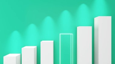 Merdivenlerin soyut arkaplanı yolculuğun hikâyesini ilerletmek için merdiven eklemek..