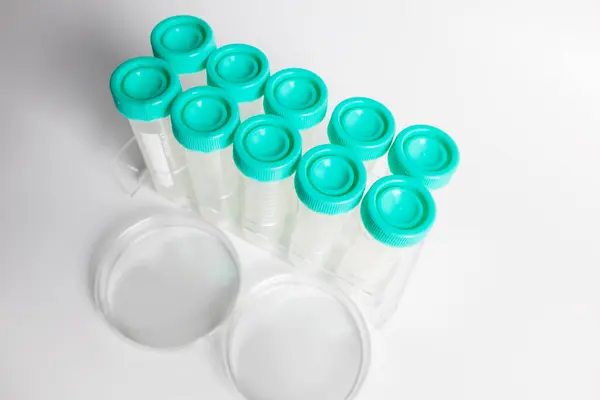 stock image A set of clear tubes used in scientific and medical experiments