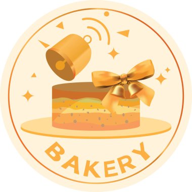 Pasta ve tatlı satan fırın logosu