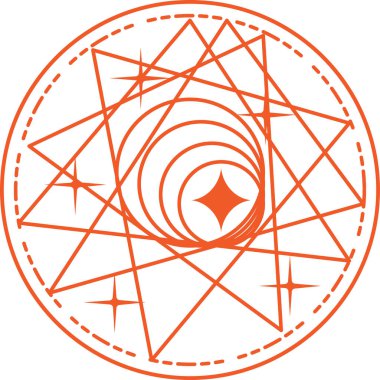 Fantezi sihirli çemberler oluşturun ve büyüler yapın, Yıldızların ve Maceraların Kaderi, cadılar, büyücüler ve sihirli krallık. Düzenlenebilir vuruş