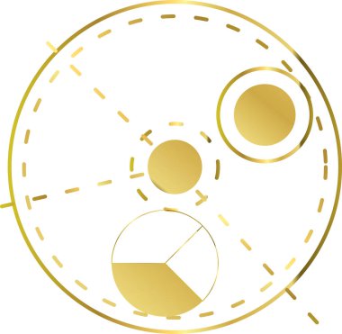 Lüks Altın Geometrik Hatlar. , Soyut Altın Çerçeve ve Desenler