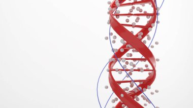 Conceptual background illustration of DNA structure,Genetic editing technology for life,3d rendering