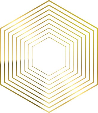 Lüks Altın Geometrik Hatlar. , Soyut Altın Çerçeve ve Desenler