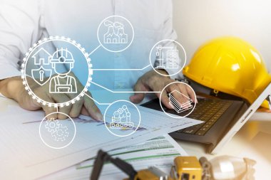 İnşaat ve imalat mühendisleri, makine üretim döngüsü, inşaat ve üretim