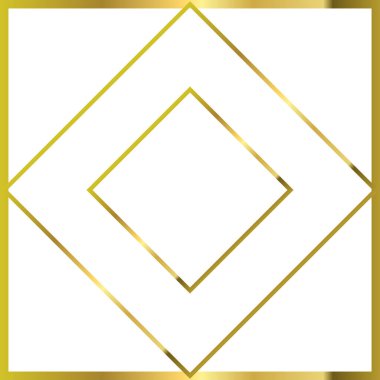 Lüks Altın Geometrik Hatlar. , Soyut Altın Çerçeve ve Desenler