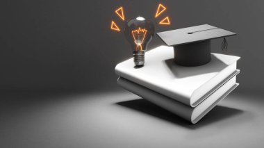 Akademik konulardaki bilgi ve öğrenme arayışı bilgelik ve yaratıcılık yaratır. .3d görüntüleme