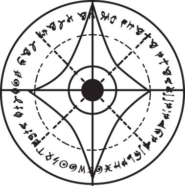 Fantezi sihirli çemberler oluşturun ve büyüler yapın, Yıldızların ve Maceraların Kaderi, cadılar, büyücüler ve sihirli krallık. Düzenlenebilir vuruş