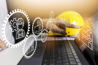 Ağır sanayi inşaat ve imalat mühendisleri, mühendisler iş ve proje uygulama yönergelerine işaret ediyorlar