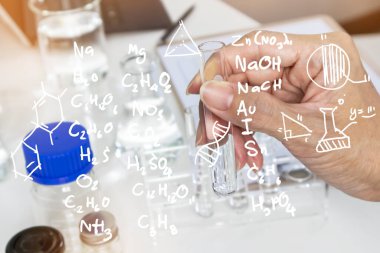 Bilimsel ve tıbbi deneylerde, bilimsel araştırmalarda, kimyasal formüllerde ve araştırmalarda kullanılan şişeler