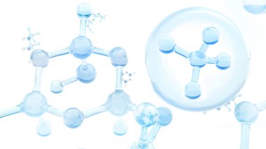 Kimyasal araştırmalardan elde edilen kozmetik ürünlerinin güvenli bir şekilde kullanılması ve sağlık bakımı için araştırma ve geliştirme teknolojisi kullanılması. , 3B görüntüleme