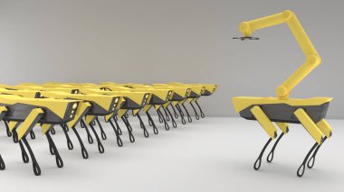 Kritik bölgelerde güvenlik için robotlar, güvenlik denetimi, 3D görüntüleme