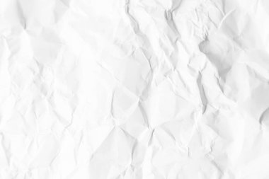 Arkaplan illüstrasyonunda kullanılan orta büyüklükte beyaz buruşuk kağıt kırışıklıkları.