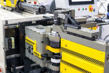 High-tech industrial production machinery with automatic mechanisms