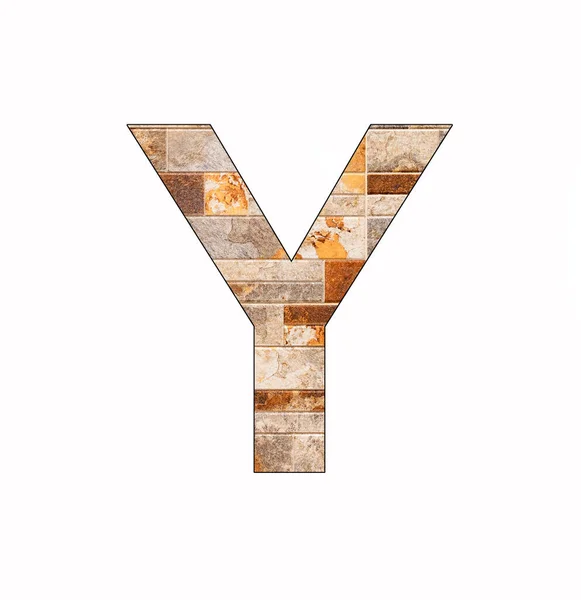 字母Y 乡村瓷砖背景 — 图库照片