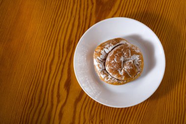 Ensaimada, Balear Adaları 'ndaki Mallorca pastanesinin tipik bir örneğidir.
