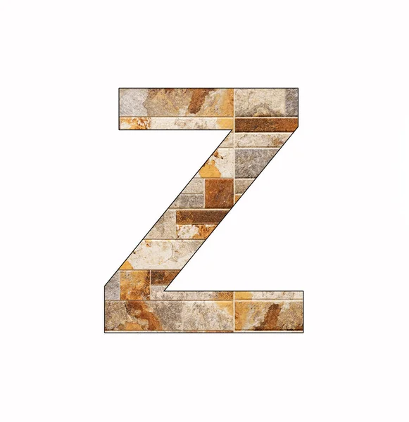 Alphabet Letter Rustic Tile Background — Stock Photo, Image