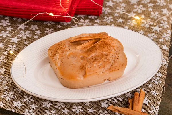 Natilla Traditional Colombian Food Christmas Atmosphere — Stock Photo, Image