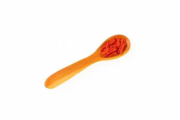 Dehydrated Dried Tomato Flakes Spoon Solanum Lycopersicum — Stock Photo, Image