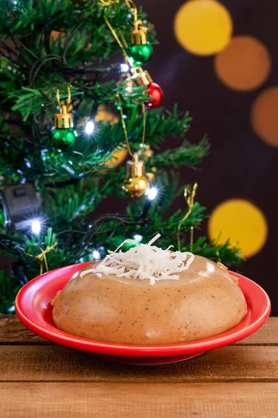 Colombian natilla dessert traditionally served during Christmas