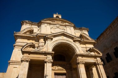 Valletta, Malta. October 7, 2022. Saint Catherine's Church of Italy is a Roman Catholic church in Valletta, the capital of Malta