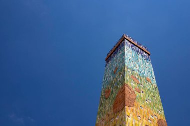 The Carmen de Viboral, Antioquia. Colombia - February 2, 2023. It is known as the Cradle of artisan ceramics, since there are several ceramic producing factories in the place