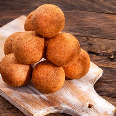Fried bunuelos with Cheese - Traditional Colombian Bakery