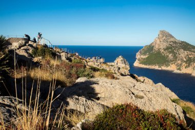 Cape Formentor, Palma de Mallorca, İspanya. 1 Ekim 2022. Pollensa bölgesinde yer alan ada üzerindeki en kuzeydeki körfez.