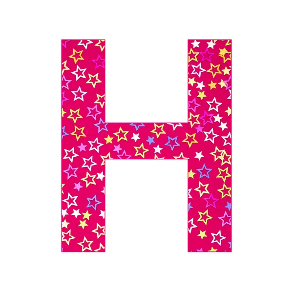 Alfabet Letter Hoofdletters Verjaardag Achtergrond Met Kleurrijke Confetti — Stockfoto