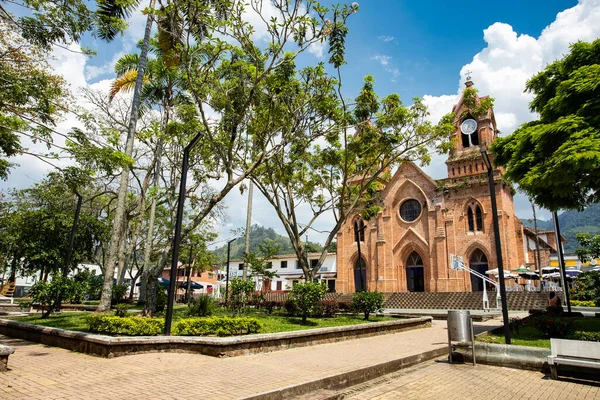Venecia Antioquia Colômbia Abril 2023 Igreja São José Templo Colombiano — Fotografia de Stock