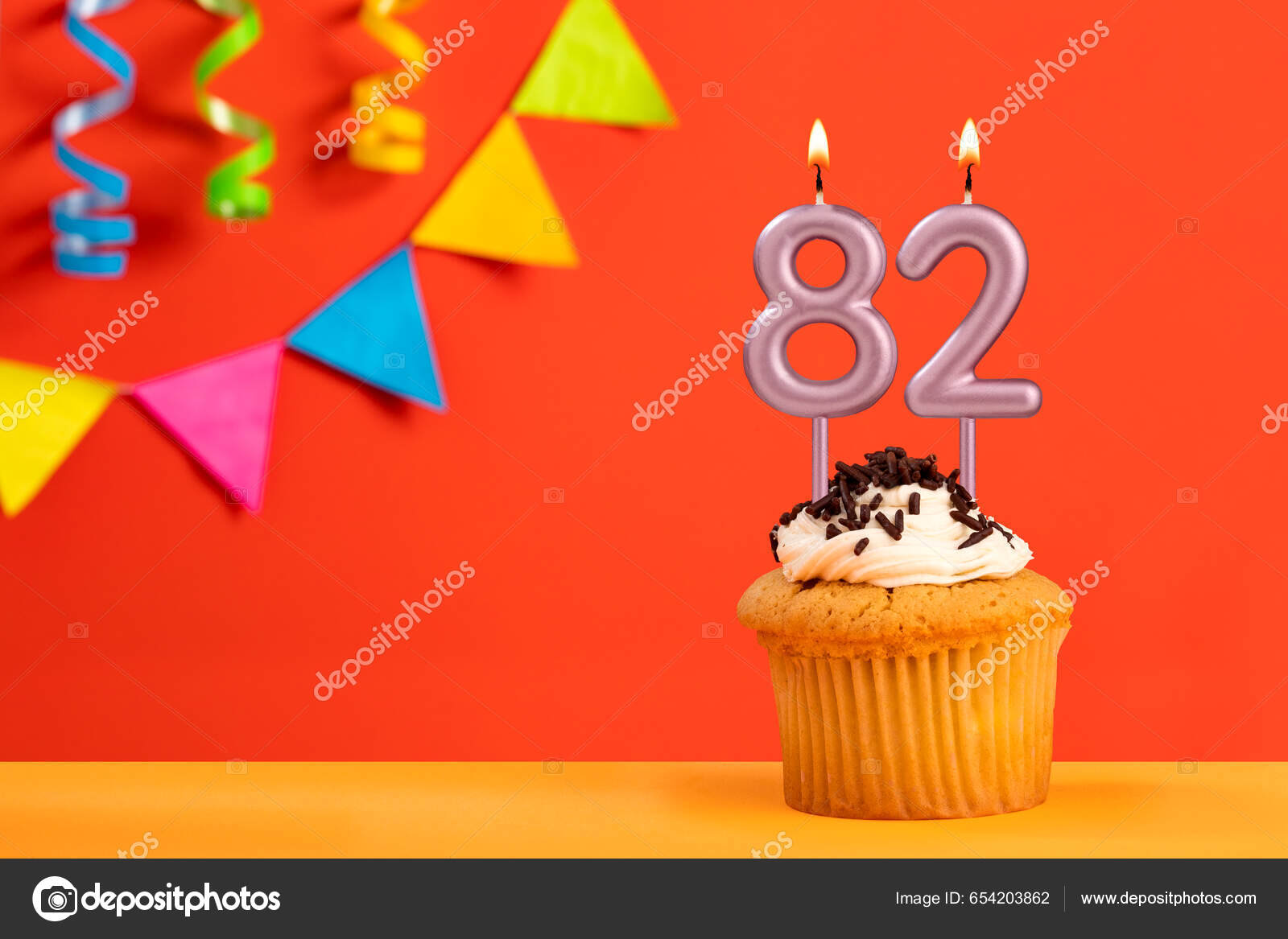 82 year Happy Birthday Card with cake and candles, 82nd birthday - vector  EPS10 Stock Illustration | Adobe Stock