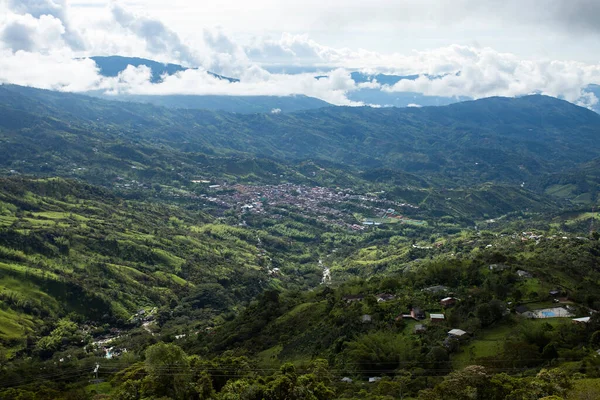Cocorna Antioquia Colombia Mountainous Landscape Eastern Antioquia Mountains Blue Sky — Stock Photo, Image