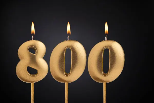 Candle number 800 - Number of followers or likes