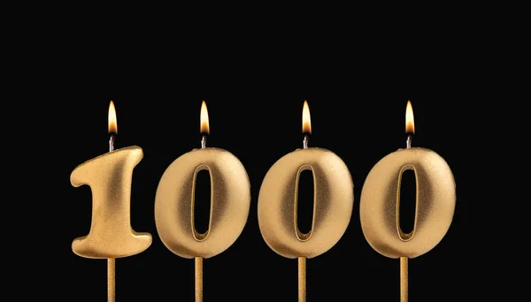 Candle number 1000 - Number of followers or likes