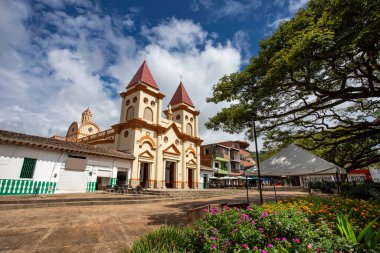 Hispania, Antioquia - Kolombiya - 24 Ağustos 2023. Kolombiya Belediyesi, departmanın güneybatı bölgesinde yer almaktadır.