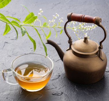 Aloysia citrodora - limon verbena sıcak içecek - organik limon verbena taze bitki