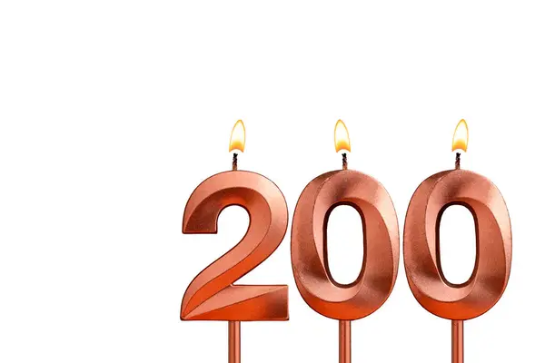 Number of followers or likes - Candle number 200