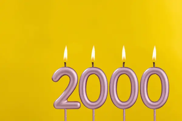 Number of followers or likes - Candle number 2000