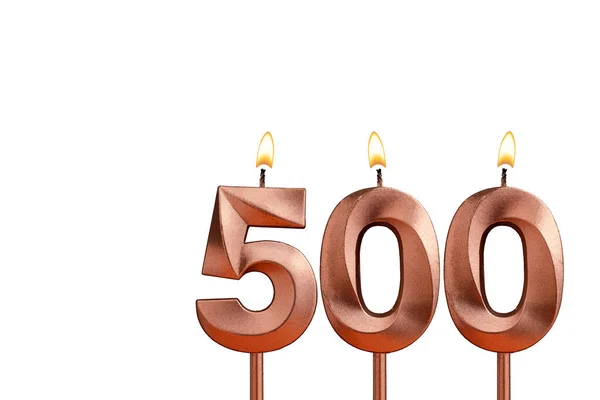 Candle number 500 - Number of followers or likes