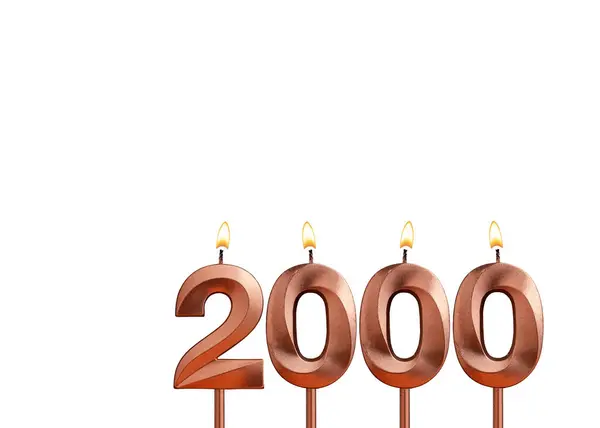 Candle number 2000 - Number of followers or likes